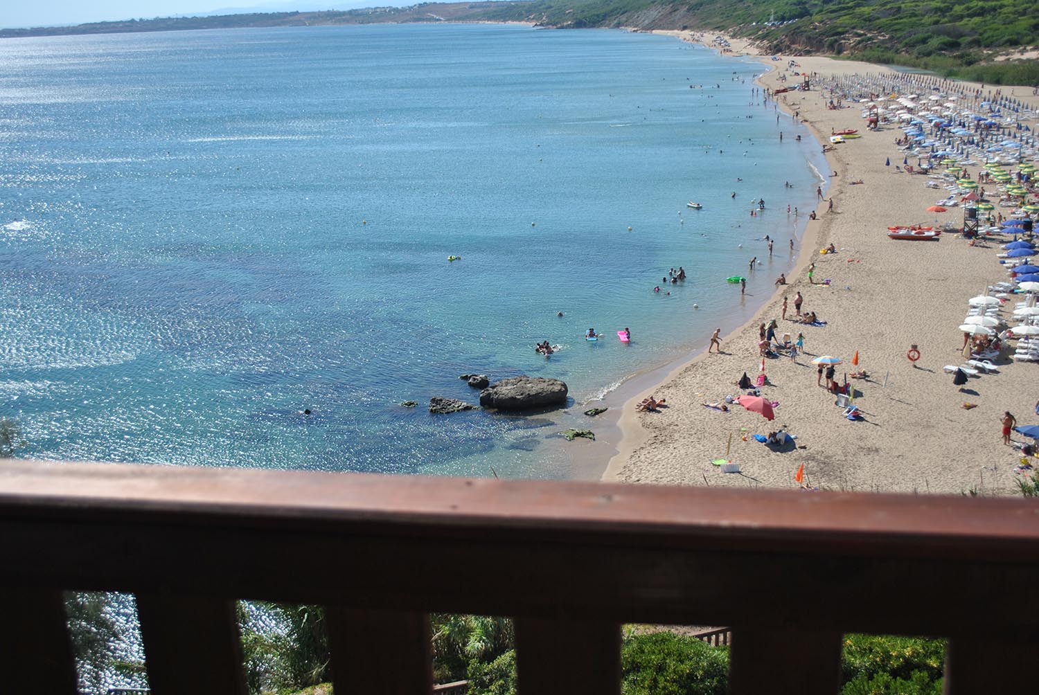 Camera con veranda attrezzata vista mare